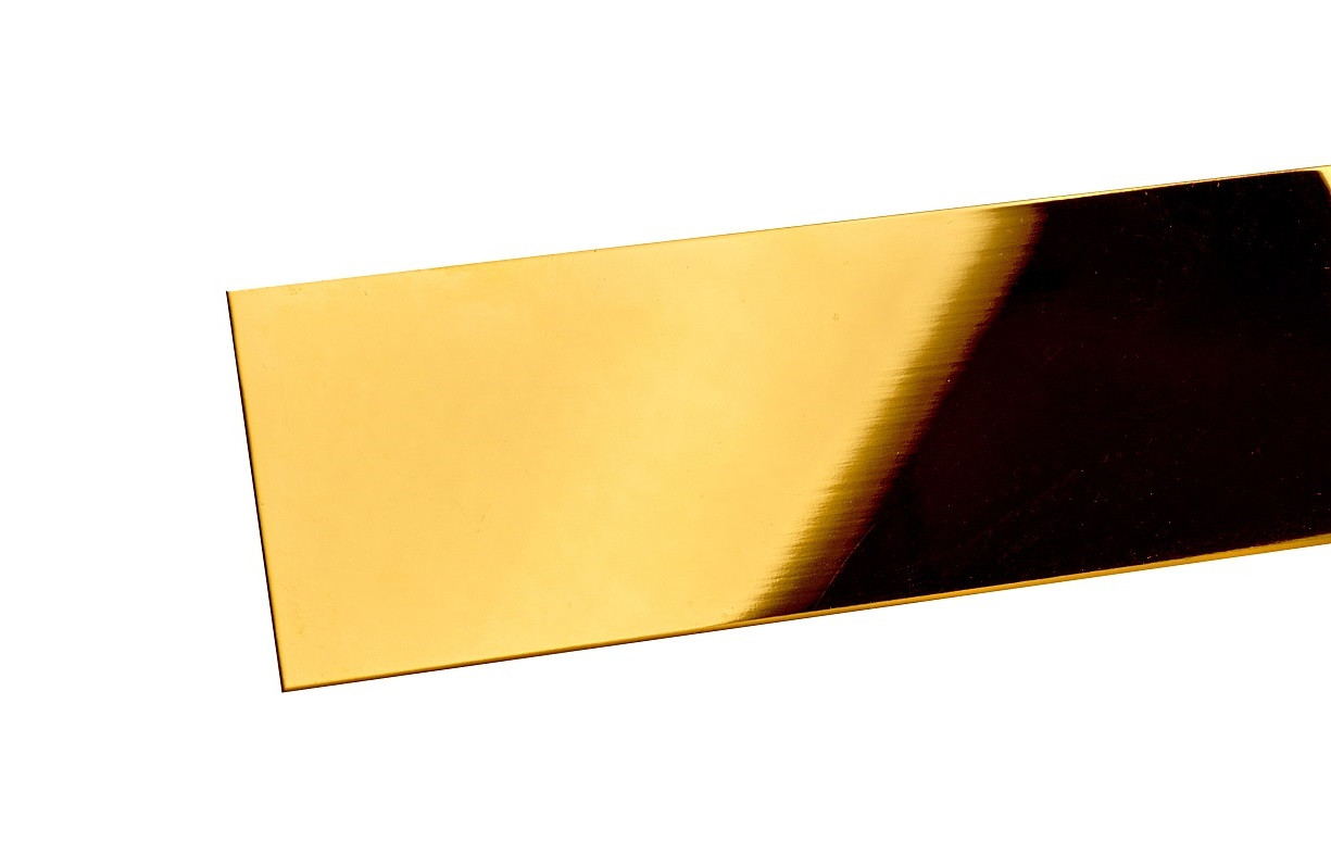 Полоса из нержавеющей стали ширина 20мм длина 300см золото ГЛЯНЕЦ, фото 1