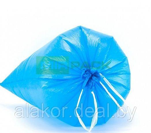 Мешки для мусора с завязками ПСД MirPack "Deluxe 35л", 10шт, 30 мкм, синие - фото 4 - id-p193539754