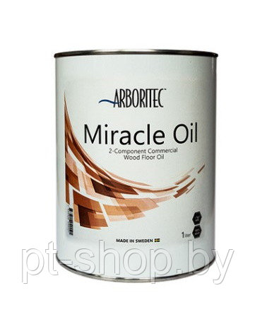 Двухкомпонентное масло для паркета Arboritec Miracle Oil (белый) 1,05л