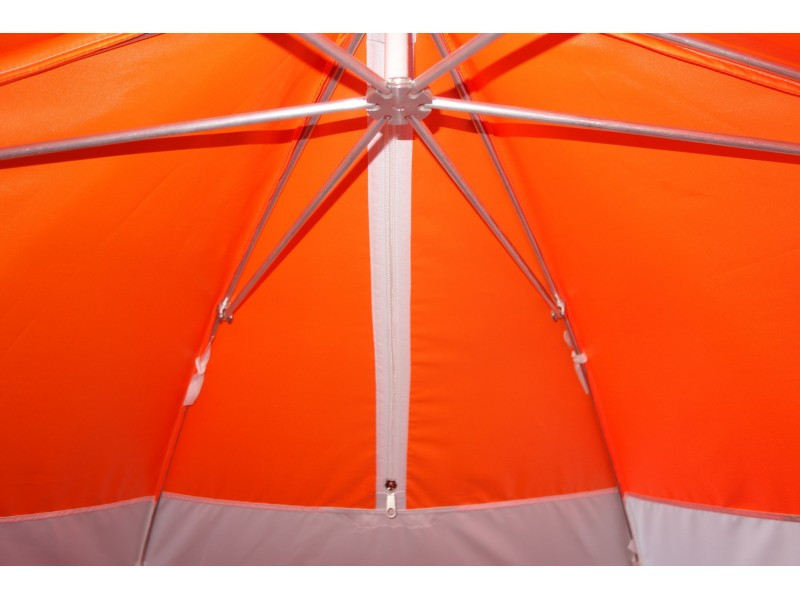 Зимняя палатка "Пингвин Зонт 4" Люкс (1-сл.) бело-оранжевый - фото 7 - id-p193551131
