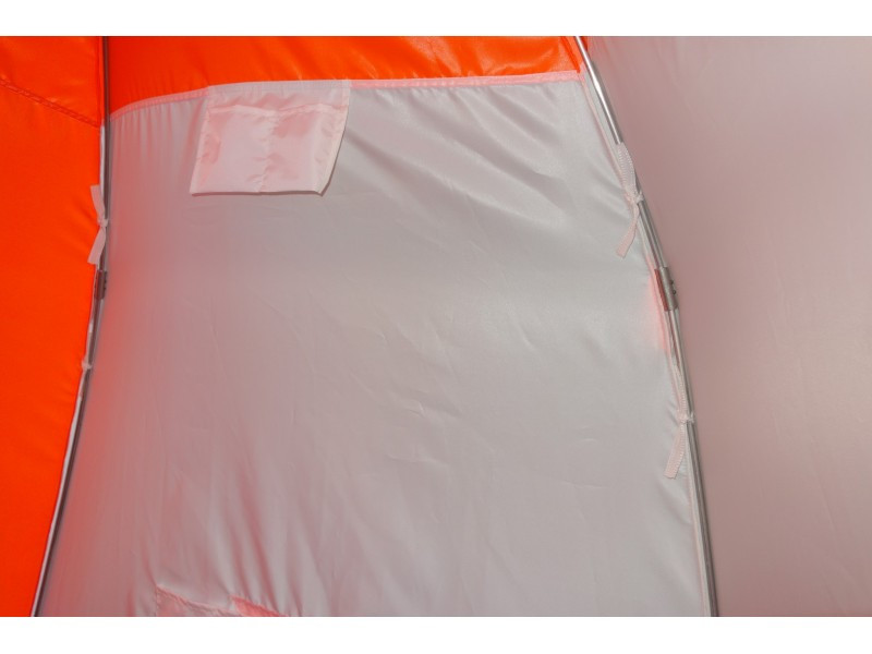 Зимняя палатка "Пингвин Зонт 4" Люкс (1-сл.) бело-оранжевый - фото 10 - id-p193551131