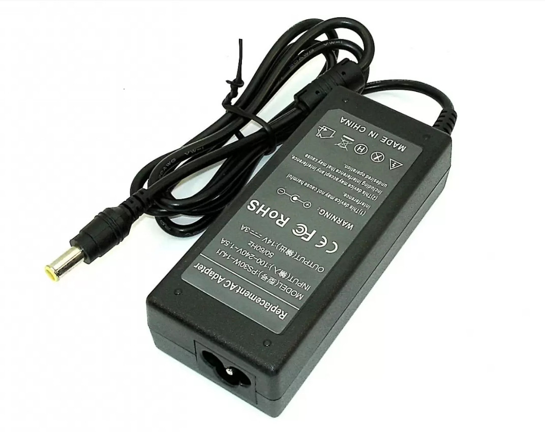 Зарядка (блок питания) для монитора LCD 14V 3A 42W, штекер (6.5х4.5мм) - фото 1 - id-p193551842