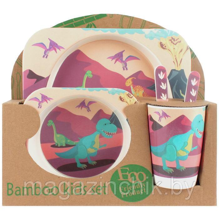 Набор посуды из бамбука Динозавры - фото 1 - id-p143270820