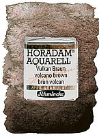 Акварельная краска Horadam полукювета, цвет Volcano brown №915
