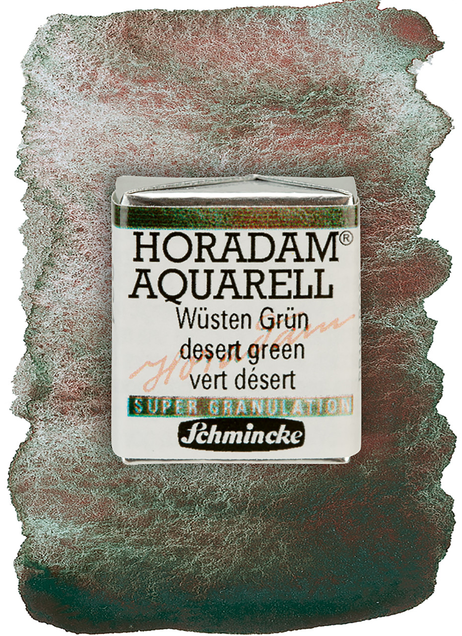 Акварельная краска Horadam полукювета, цвет Desert green №924 - фото 1 - id-p193551963