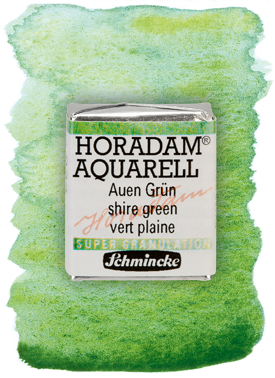 Акварельная краска Horadam полукювета, Shire green №933