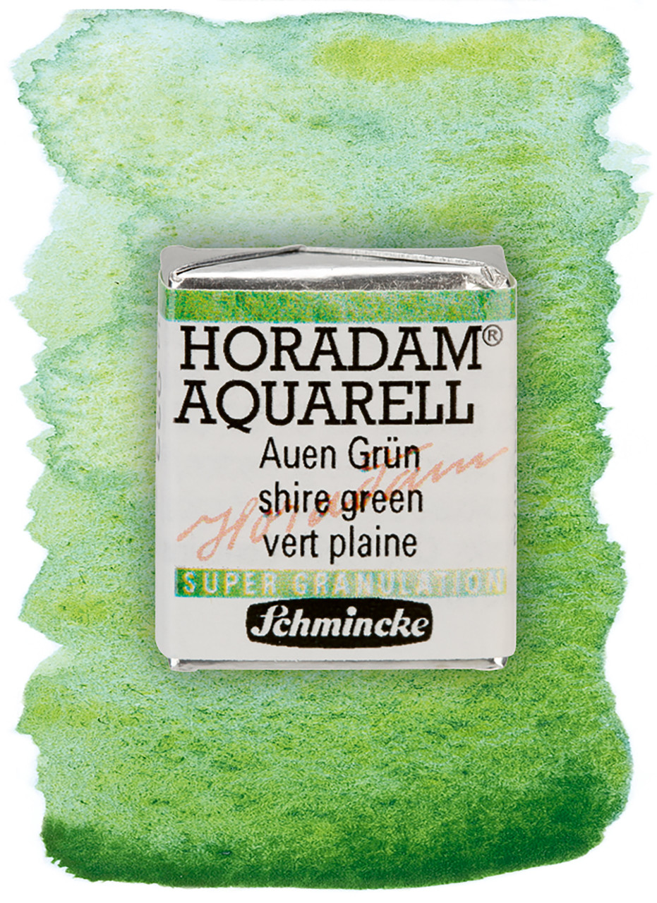 Акварельная краска Horadam полукювета, цвет Shire green №933, фото 1