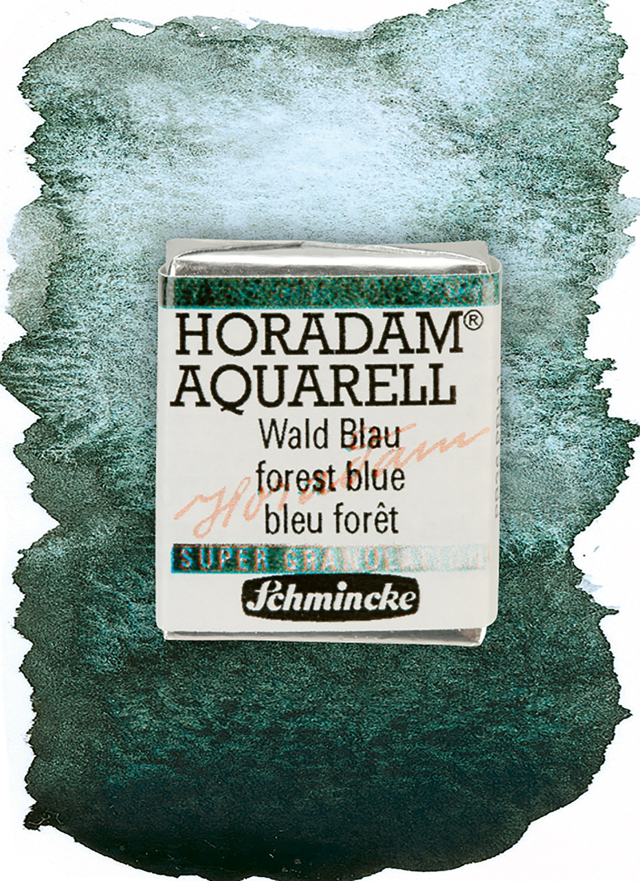Акварельная краска Horadam полукювета, Forest blue №943