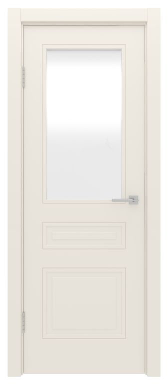 Межкомнатная дверь с покрытием эмаль DUO 406 стекло мателюкс