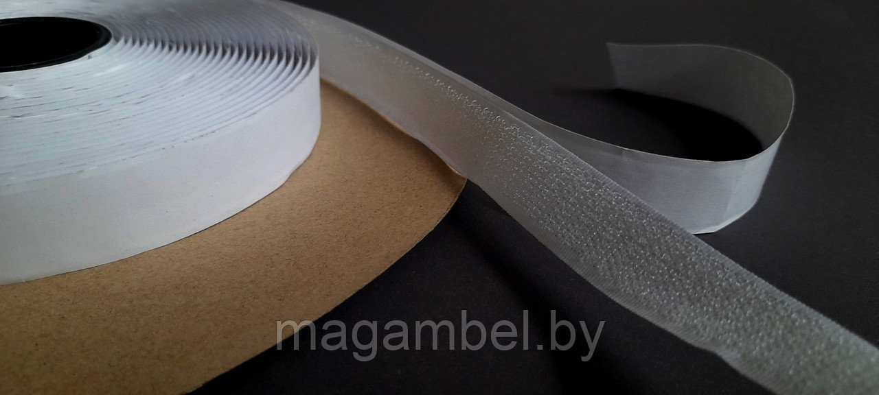 Лента велкро жесткая с клеящейся стороной  2 см.