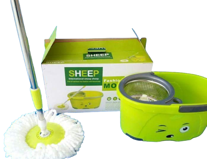 Швабра Sheep Fashion Mop с металлическим отжимом и ведром для мытья пола - фото 2 - id-p193573274