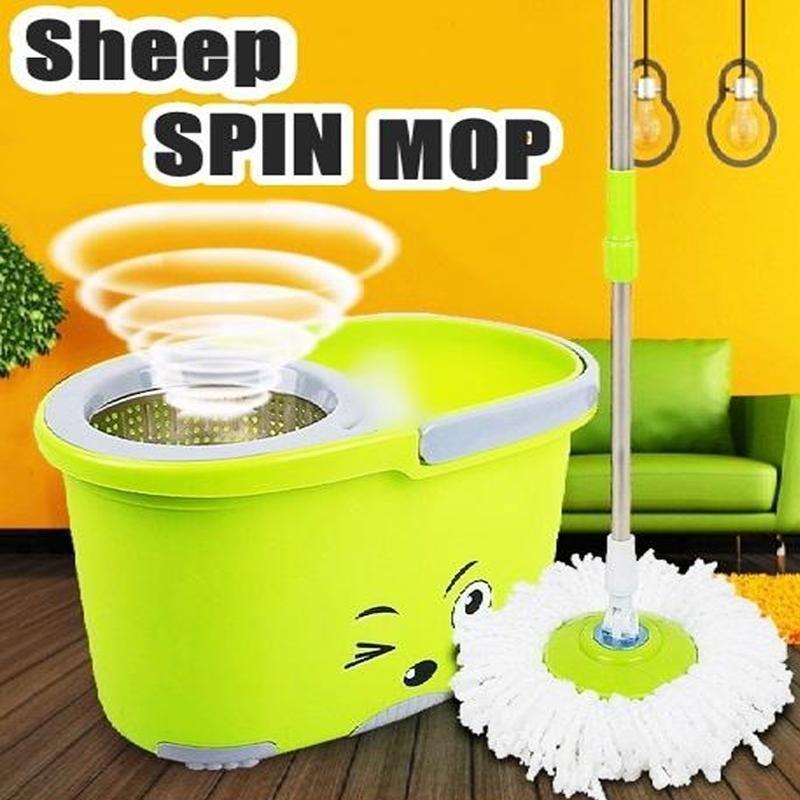 Швабра Sheep Fashion Mop с металлическим отжимом и ведром для мытья пола - фото 3 - id-p193573274