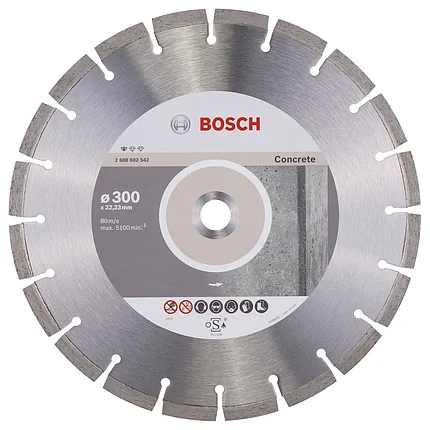 Алмазный отрезной круг Bosch Standard for Concrete 300 x 22,23 x 3,1 x 10 мм (2608602542), фото 2
