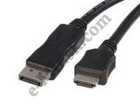 Кабель для монитора DisplayPort (DP)-HDMI, 1,8м, КНР