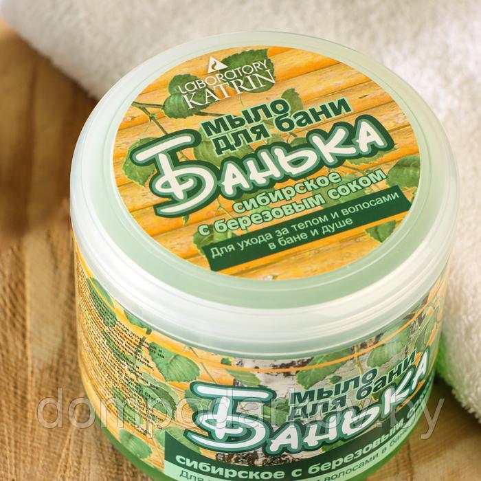 Густое мыло для бани Сибирское с березовым соком 450 мл - фото 2 - id-p193595706