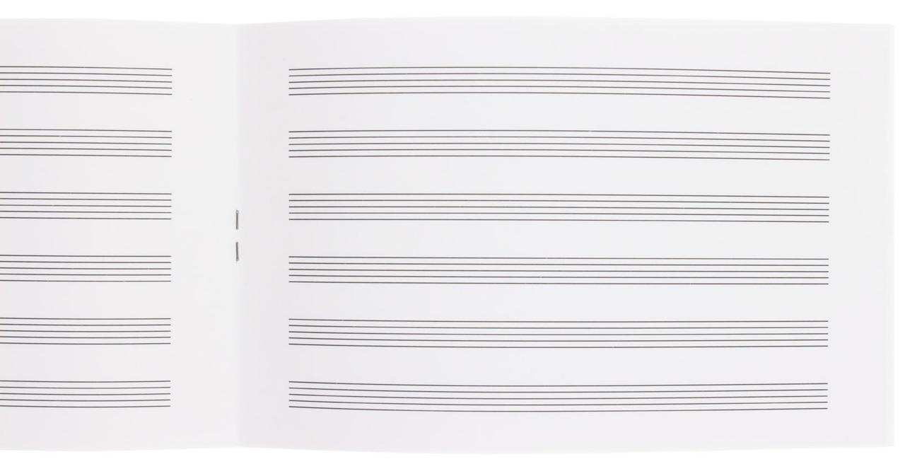Тетрадь для нот с грамматикой «Полиграфкомбинат» 217*137 мм, 16 л.