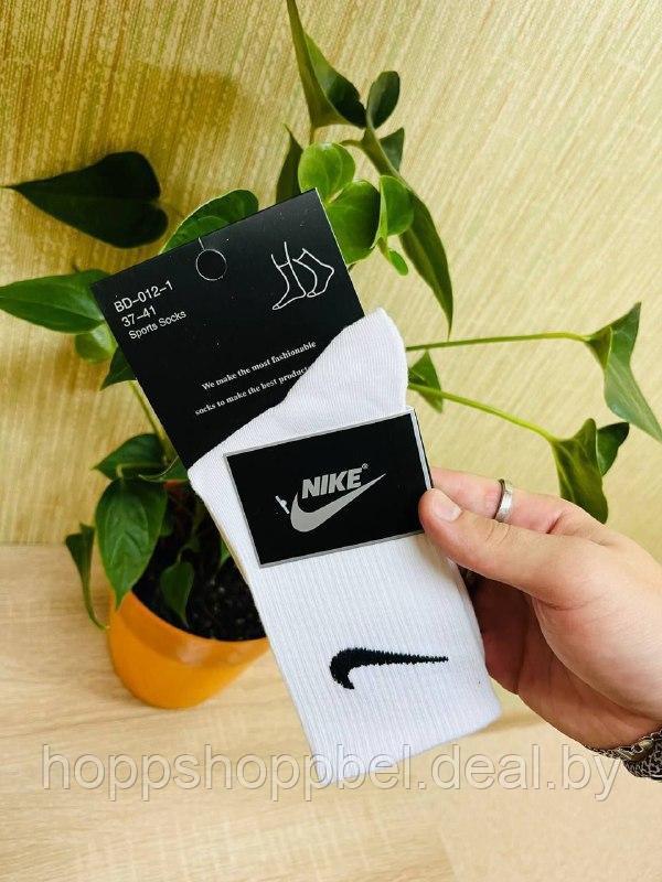 Высокие носки Nike(черные / белые) - фото 6 - id-p193600507