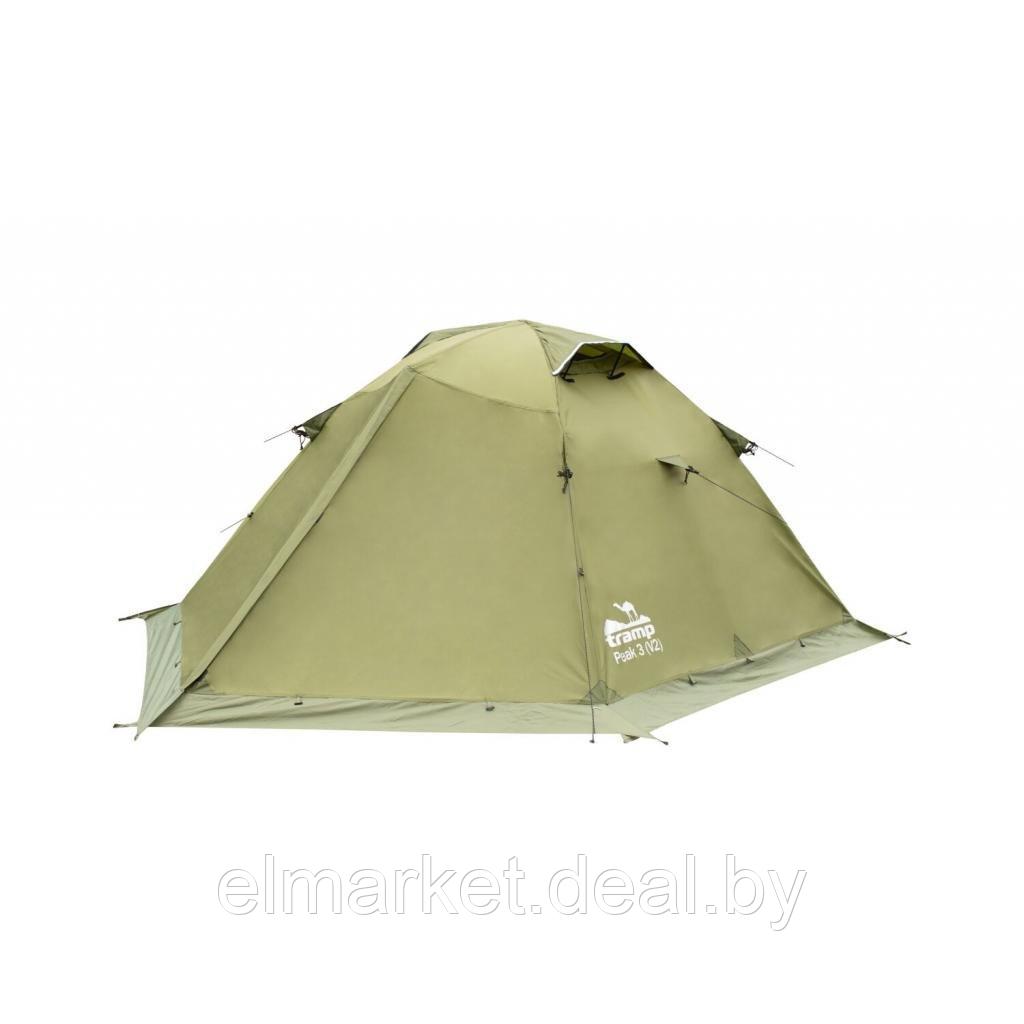 Палатка Tramp Peak 3 v2 зеленый - фото 1 - id-p193603415