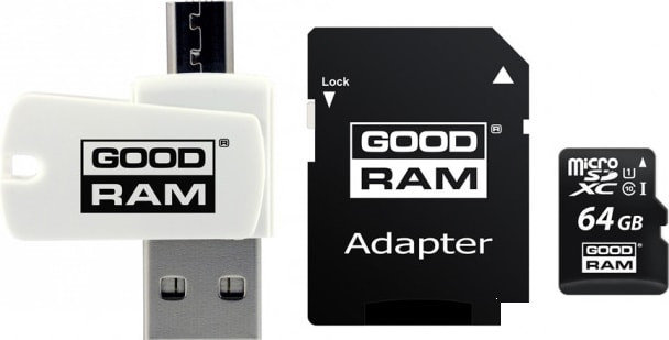 Карта памяти GOODRAM ALL in ONE microSDXC M1A4-0640R12 64GB, фото 2