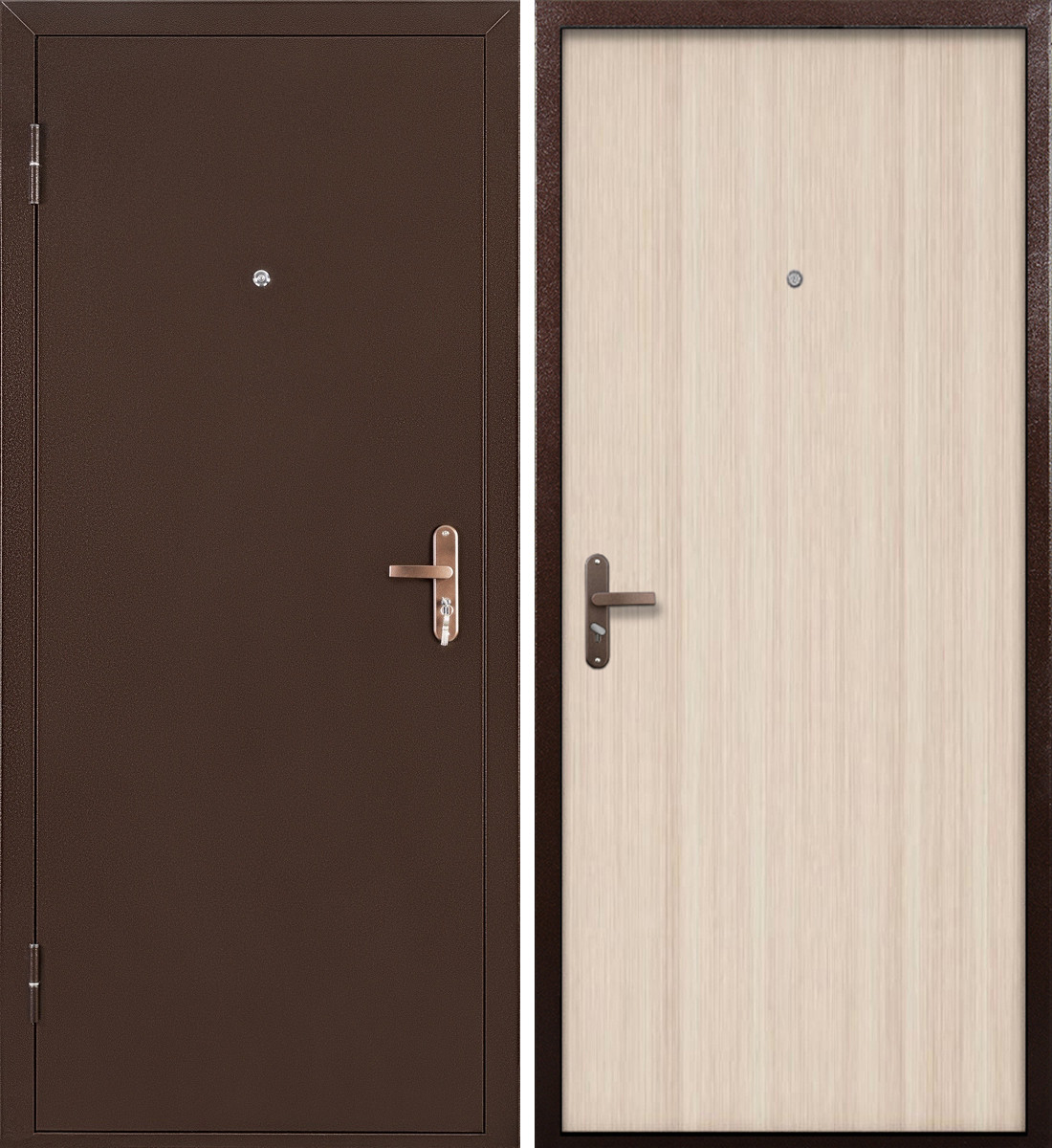 ПРОМЕТ "Спец ПРО" Капучино (2060х960 Левая) | Входная металлическая дверь
