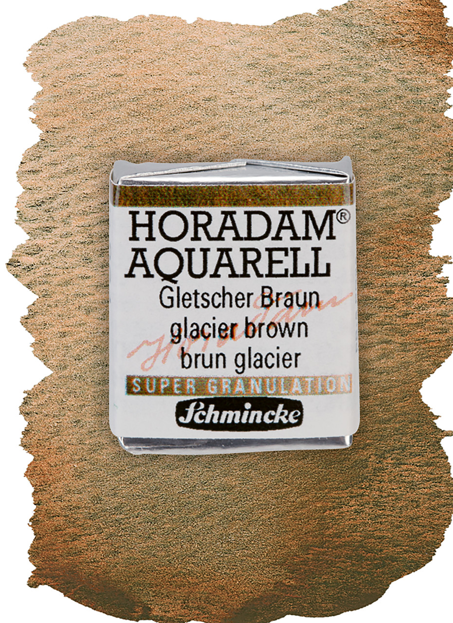 Акварельная краска Horadam полукювета, Glacier brown №964