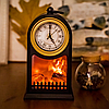 Фигурка светодиодная Камин "Старинные часы" Led Fireplace Lantern, фото 4