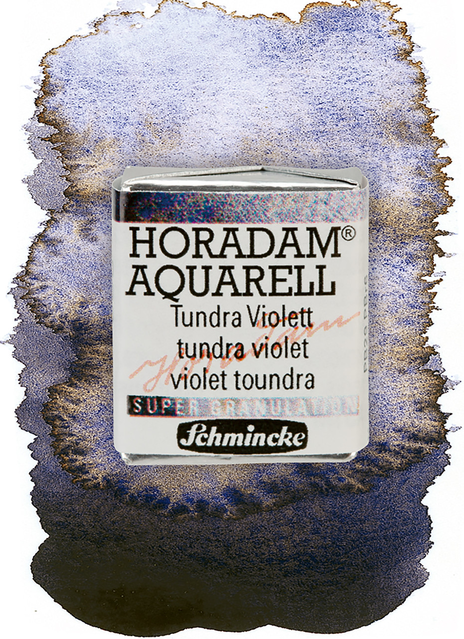 Акварельная краска Horadam полукювета, цвет Tundra violet №983