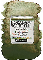 Акварельная краска Horadam полукювета, цвет Tundra green №985