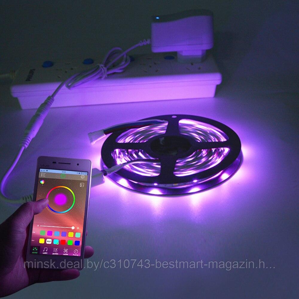 Лента Светодиодная 5м | Управление с телефона | RGB | LED (ID#174025586),  цена: 27.20 руб., купить на Deal.by