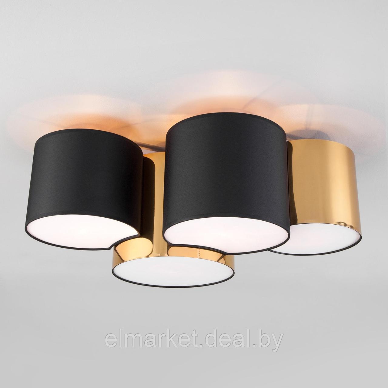 Светильник потолочный TK Lighting 3446 Mona Black/Gold - фото 1 - id-p193628639