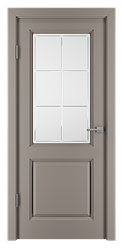 Межкомнатная дверь с покрытием эмаль Стандарт-3 стекло №45