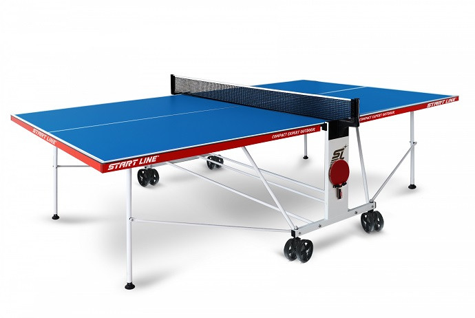 Теннисный стол Start Line Compact Expert Outdoor 6 blue - фото 1 - id-p193632265