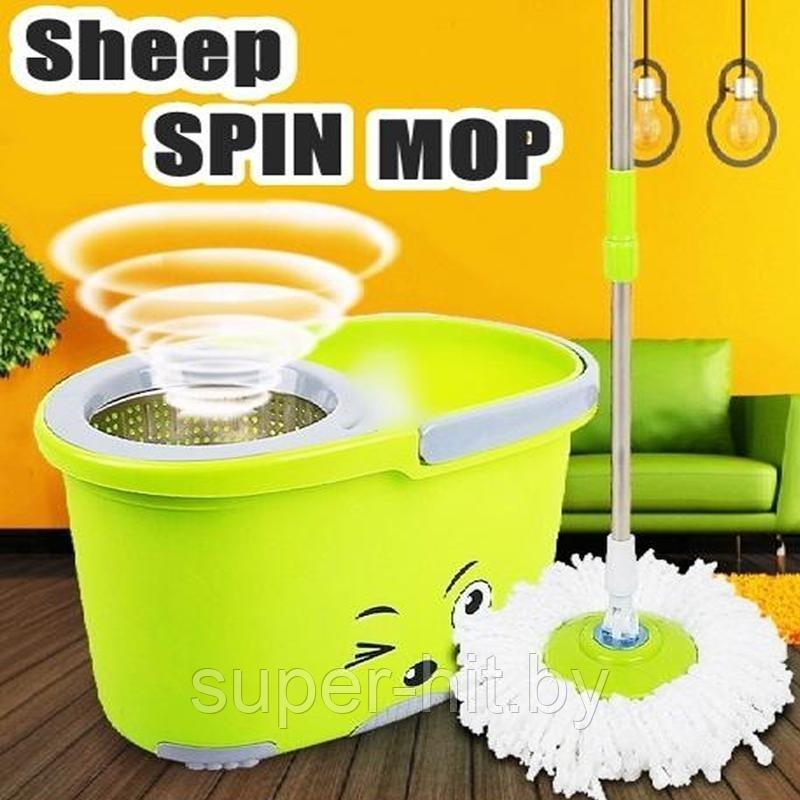 Швабра Sheep Fashion Mop с металлическим отжимом и ведром для мытья пола - фото 3 - id-p193631232