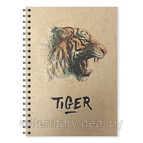 Тетрадь для записей на спирали, 48 листов "Tiger"