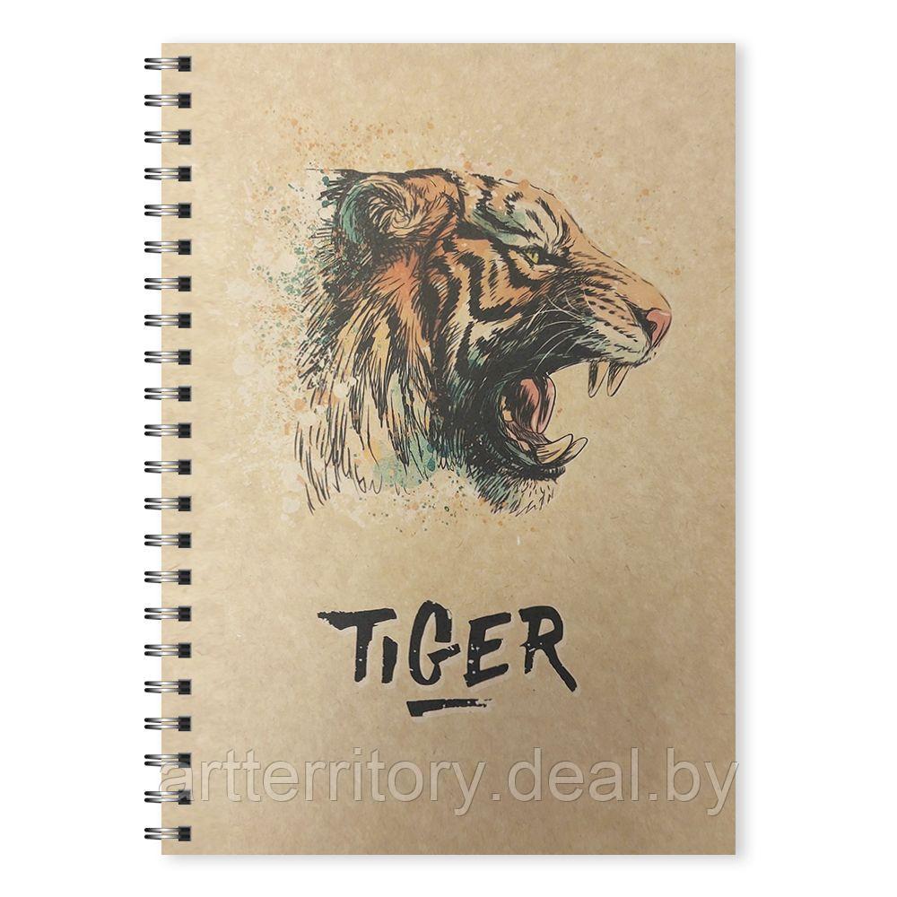 Тетрадь для записей на спирали, 48 листов "Tiger" - фото 1 - id-p193633097