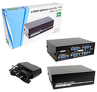 VGA разветвитель (1x4 port) - MRM VGA-2004, БП 5V 2A в комплекте