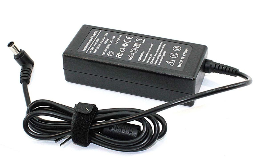 Зарядка (блок питания) для монитора LCD 12V 5A 60W, штекер (6.5х4.5мм) - фото 1 - id-p193642787