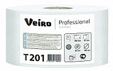 Бумага туалетная 1-слойная Veiro Comfort T201 (отбеленная макулатура) в средних рулонах, 200м,РФ, фото 2