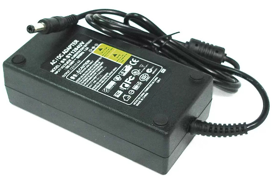 Зарядка (блок питания) для монитора LCD 12V 4A 48W, штекер (5.5х2.5 мм) - фото 1 - id-p193642906
