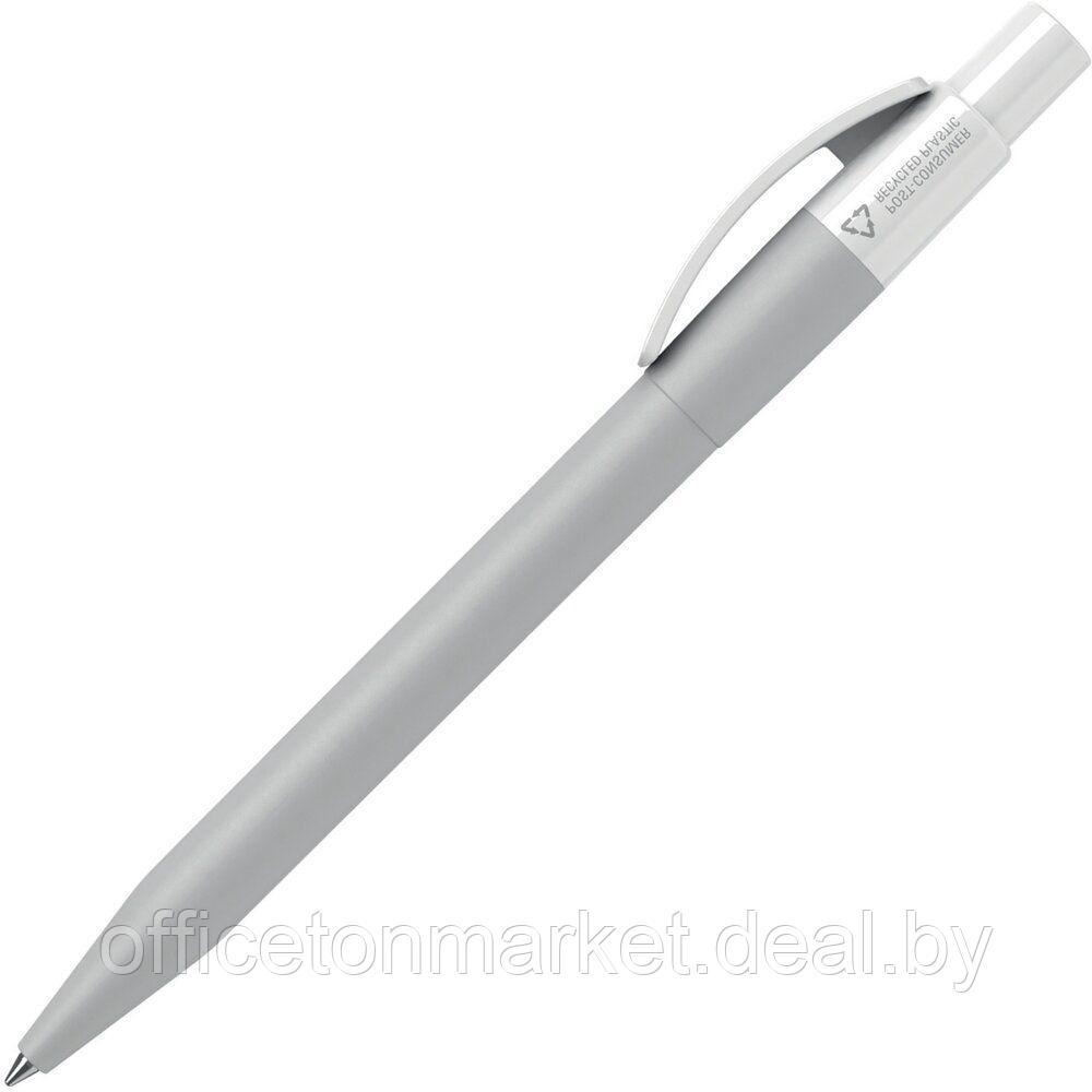 Ручка шариковая автоматическая "Pixel MATT CB RE", 1.0 мм, серый, белый, стерж. синий - фото 1 - id-p183199893