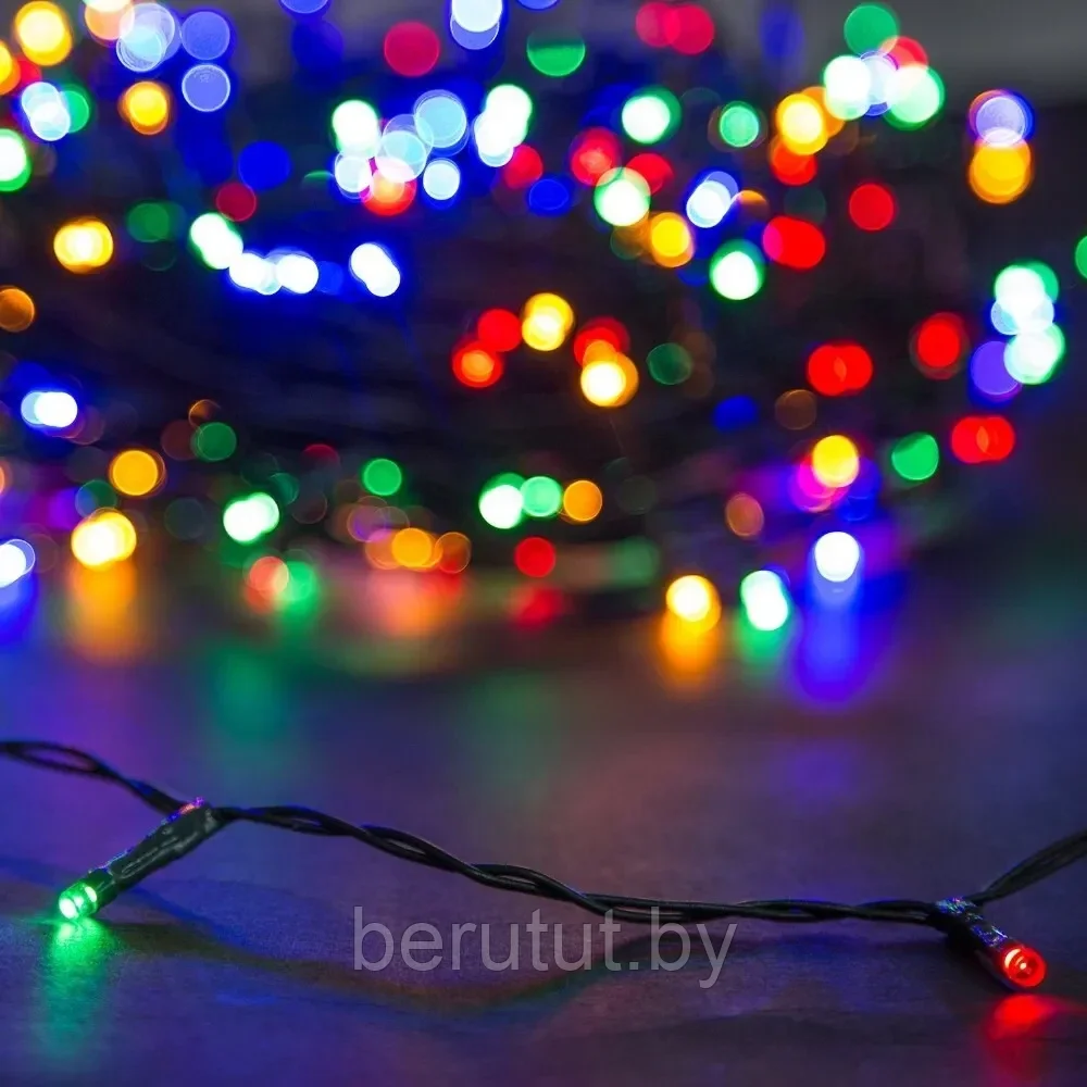 Гирлянда светодиодная новогодняя (RGB, разноцветная) 6 м / 8 режимов свечения - фото 4 - id-p193644960