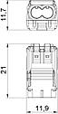 Клемма монтажная OBO-Bettermann рядная универсальная без пасты на 2 проводника 2x0,2-2,5 мм2 EU-Австрия, фото 2