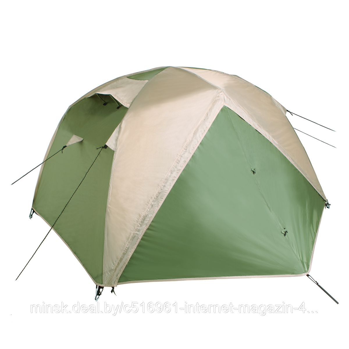Палатка BTrace Point 2+ (Зеленый/Бежевый) - фото 1 - id-p193649522