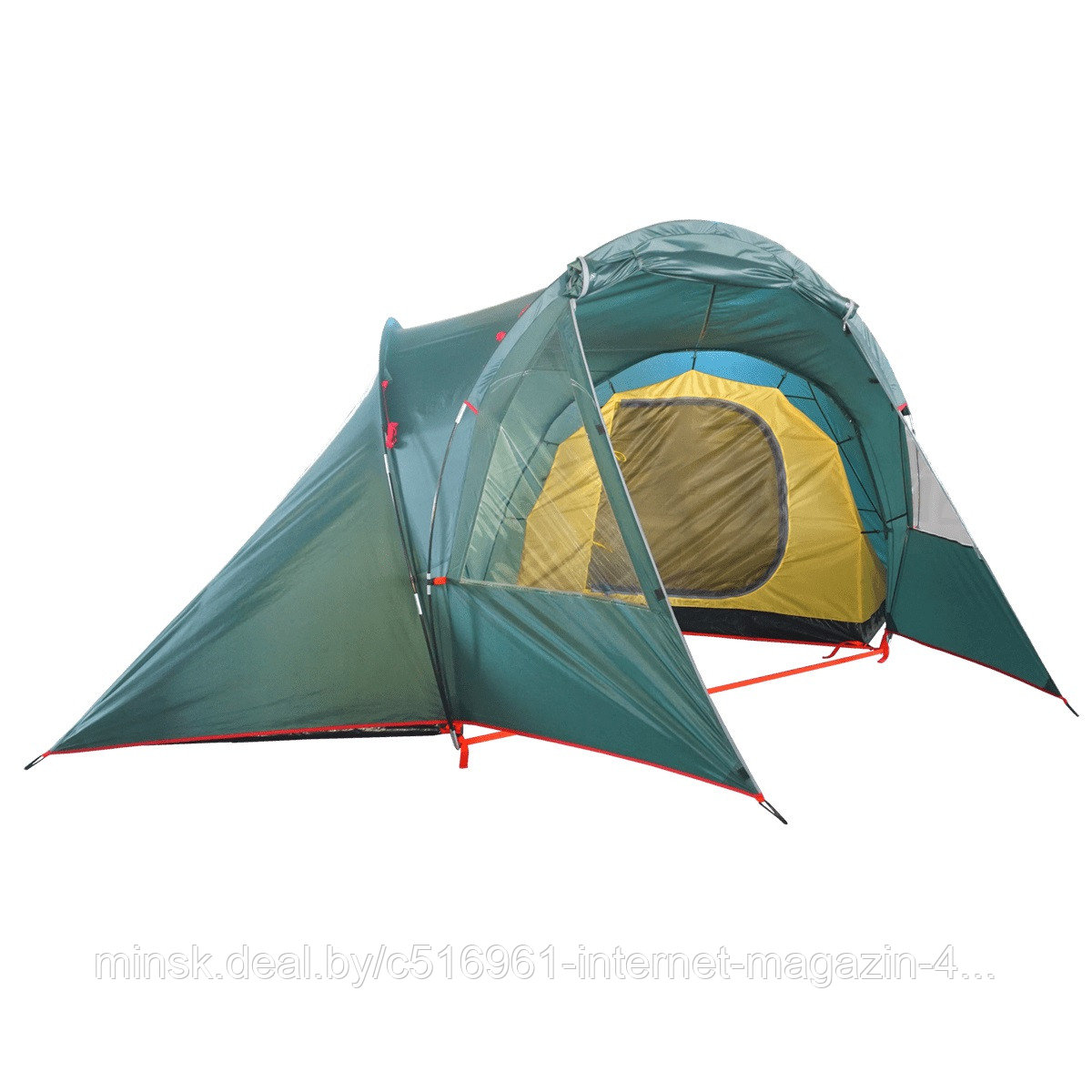 Палатка BTrace Double 4 (Зеленый) - фото 1 - id-p193649524
