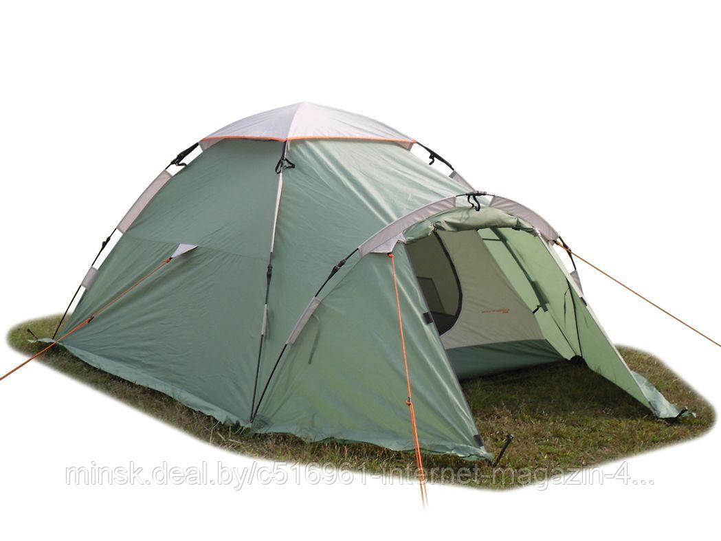 Палатка-автомат туристическая Maverick Comfort (салатовый / светло-серый). Артикул M-GG-064 - фото 1 - id-p193652554