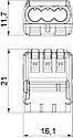 Клемма монтажная OBO-Bettermann рядная универсальная без пасты на 3 проводника 3x0,2-2,5 мм2 EU-Австрия, фото 2