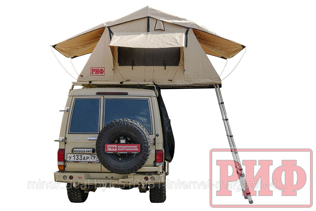 Палатка на крышу автомобиля РИФ Soft RT01-140, тент песочный. Артикул RIFRT0114060000 - фото 1 - id-p193652588