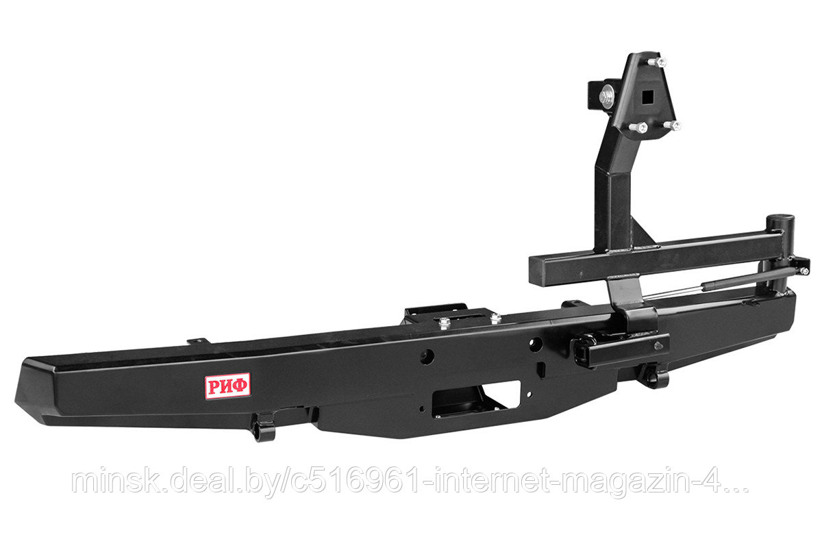 Бампер РИФ силовой задний УАЗ Буханка с площадкой под лебедку и калиткой, лифт 65 мм. Артикул: RIF452-22230 - фото 1 - id-p139563610