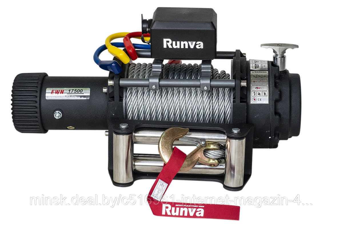Лебедка электрическая промышленная 24V Runva 17500 lbs 7960 кг - фото 1 - id-p193649816