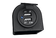 Розетка автомобильная USB 3,1А в корпусе. Артикул: RIF22-4-1008900
